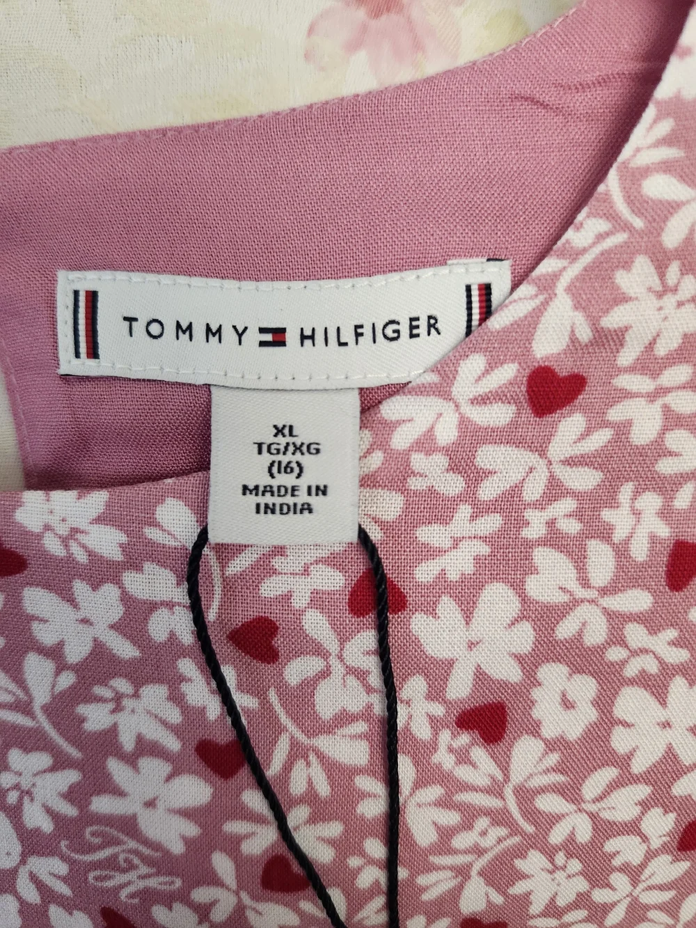 Tommy Hilfiger‎ Pink Floral Long-Sleeve Peplum Dress